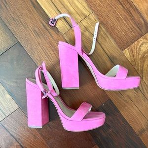 SCHUTZ Pink Platform Sandals